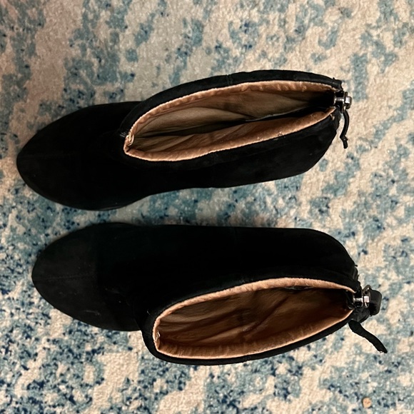 Jeffrey Campbell Rumble Black Suede Ankle Bootie - Picture 8 of 9